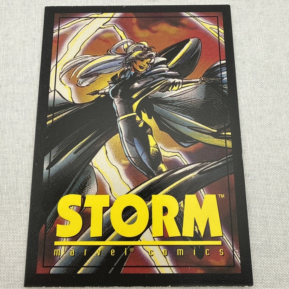 Vintage Marvel Comics 1993 STORM Crunch 'n Munch Trading Card Franklin